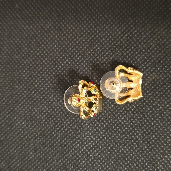 Bejeweled Crown Earrings by Talbots - Picture 2 of 3